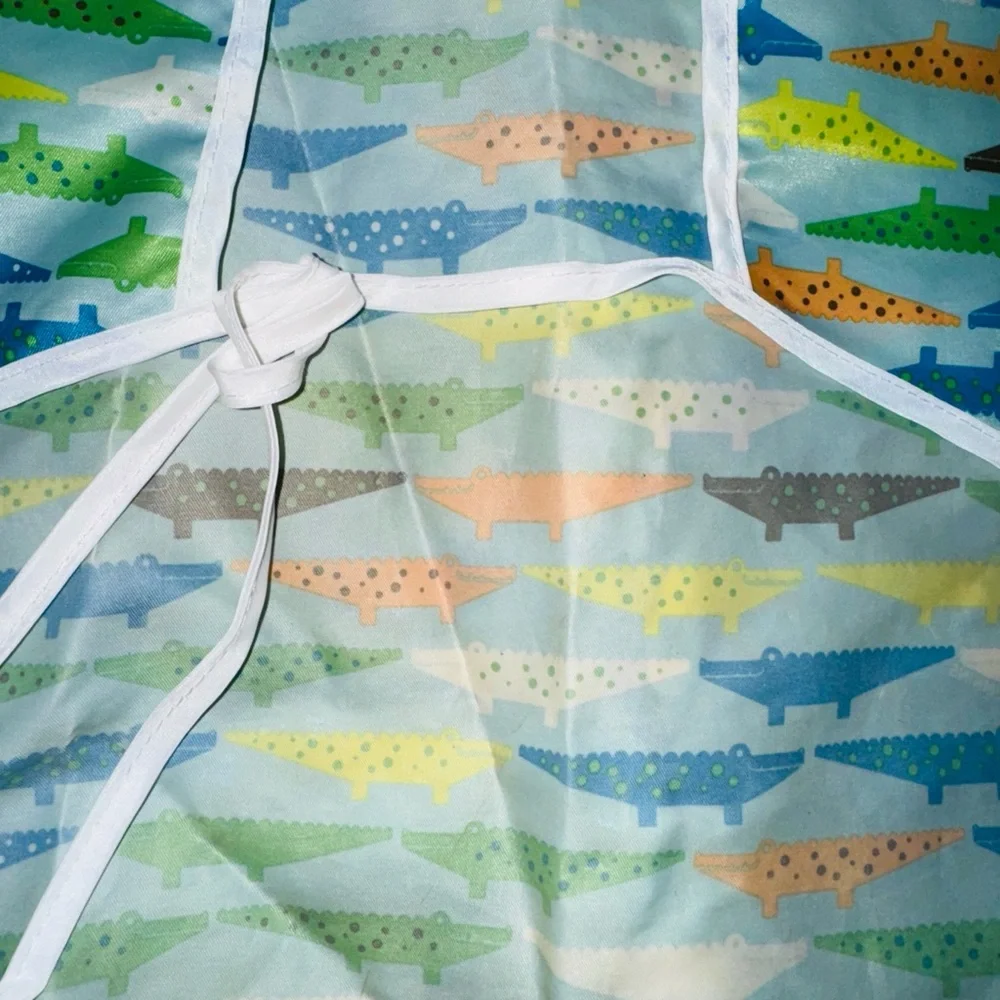 Bankins Dinosaurs SUV 14 Long Sleeve Soft and Lightweight, Bib for Meals, 6-24M